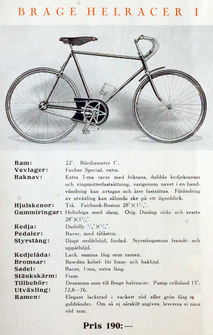 Brage racercykel