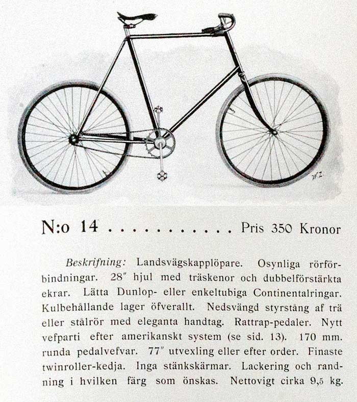 Husqvarna tävlingscykel 1899