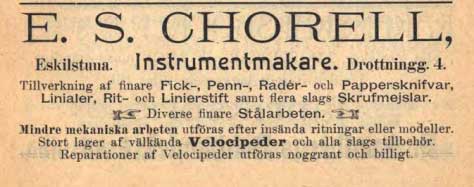 E S Chorell 1902
