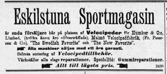 Sportmagasinet 1895